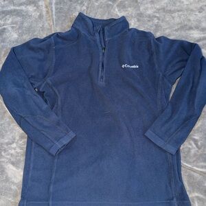 Columbia Men's Navy Quarter-Zip Fleece Pullover